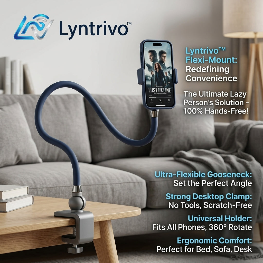 Lyntrivo™ Flexi-Mount Gooseneck Phone Holder